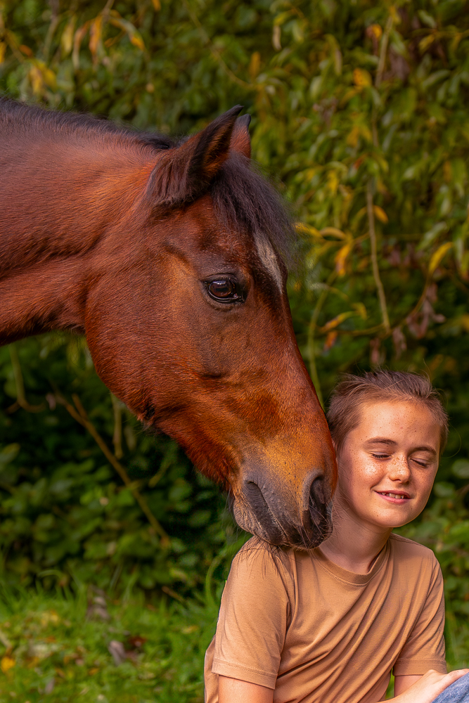 Shooting mit Pony und Kind